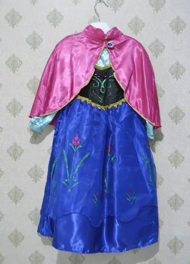 Dress karakter Cosplay Anna Frozen