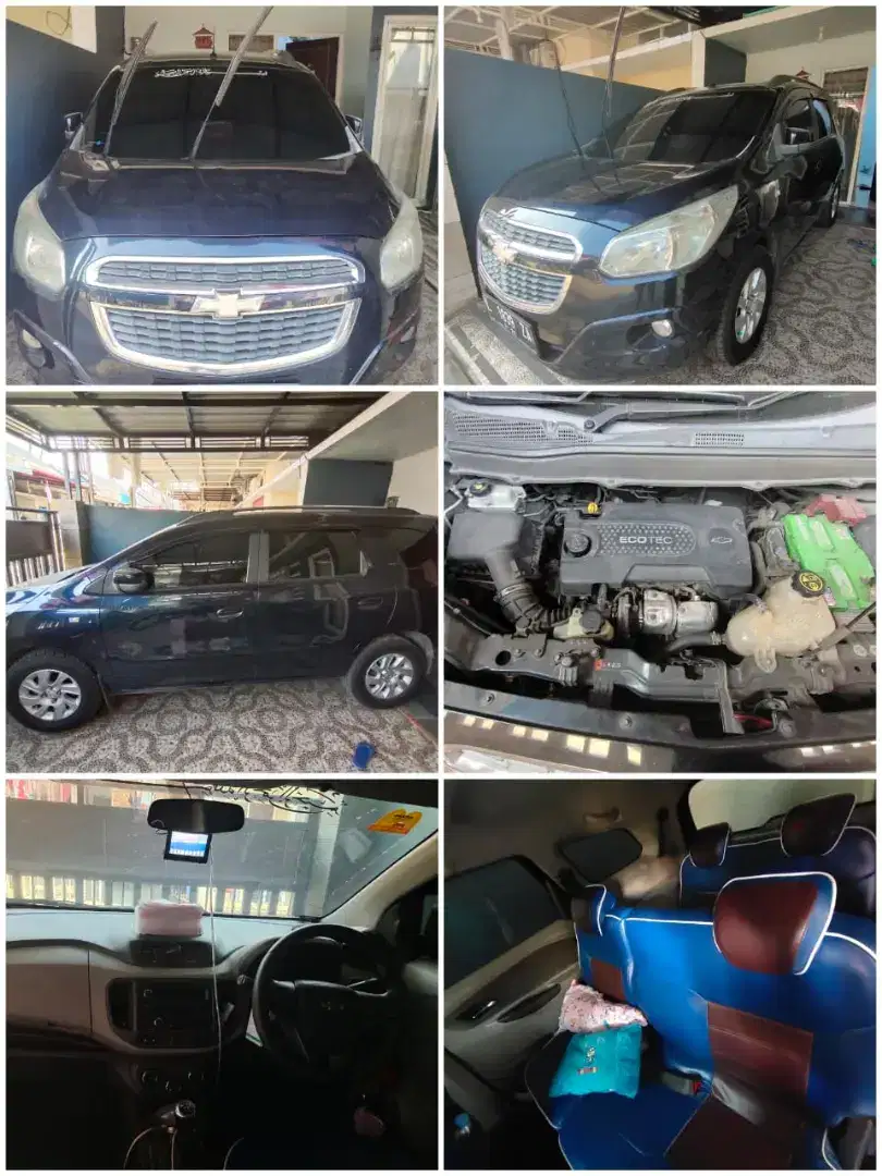 Jual / Oper Kredit Chevrolet spin diesel 2014 Biru