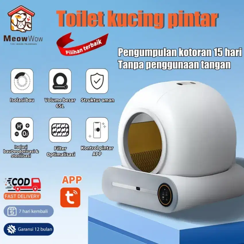 Litter box automatic self cleaning app