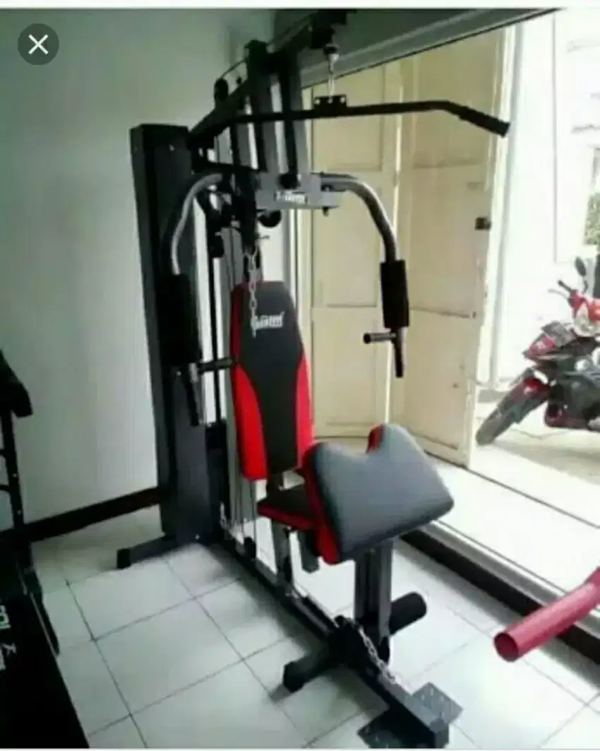 Alat fitnes home gym satu sisi beban 75 kgs new