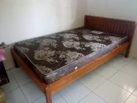 Dipan jati+springbed masih baru gk pernah dipakai