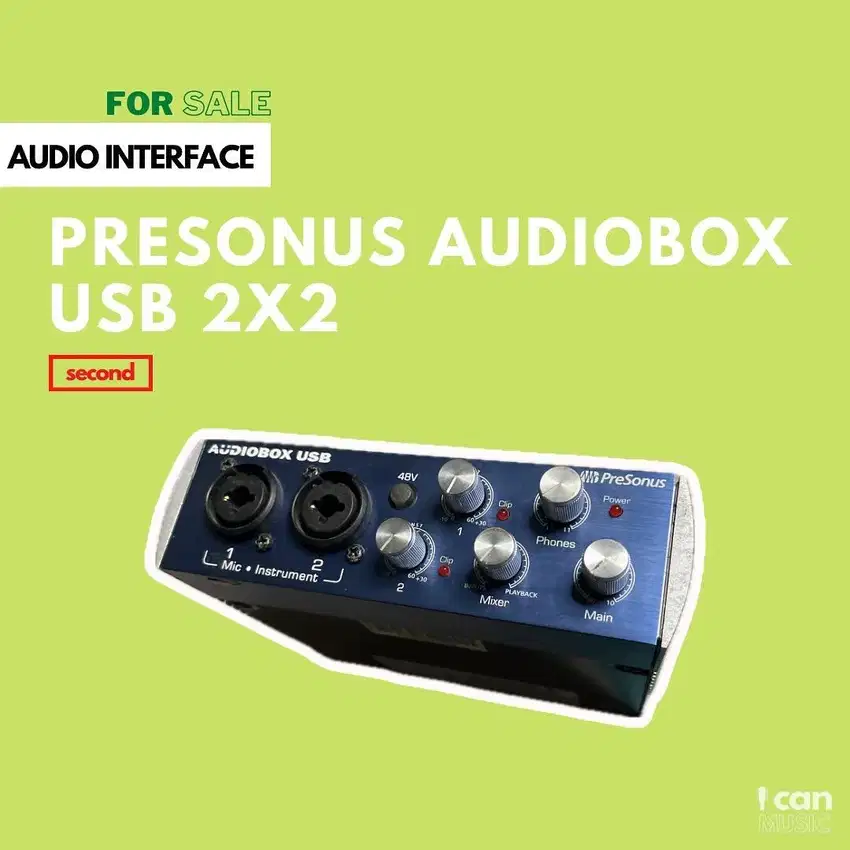 Soundcard Presonus Audiobox 2 Channel Murah