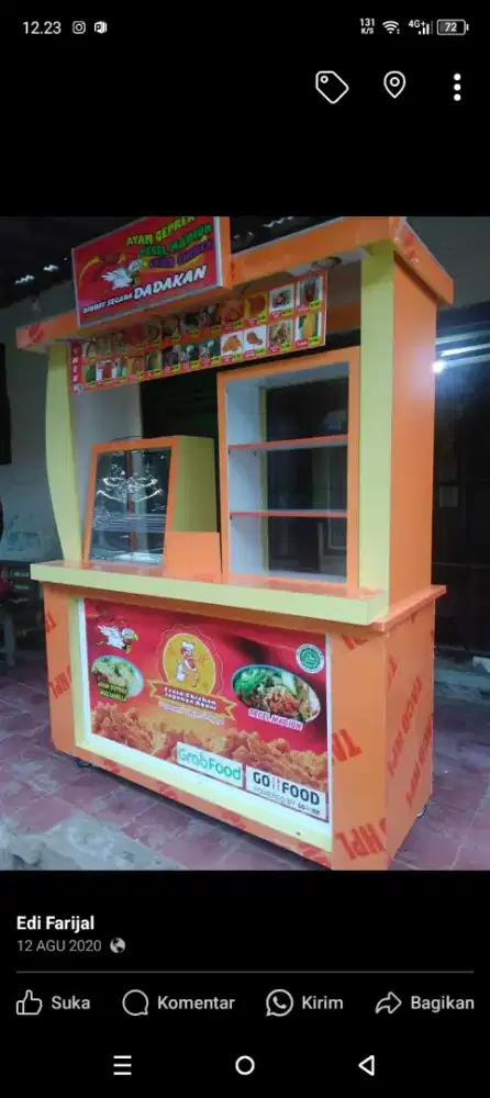 Jual booth/gerobak kuliner