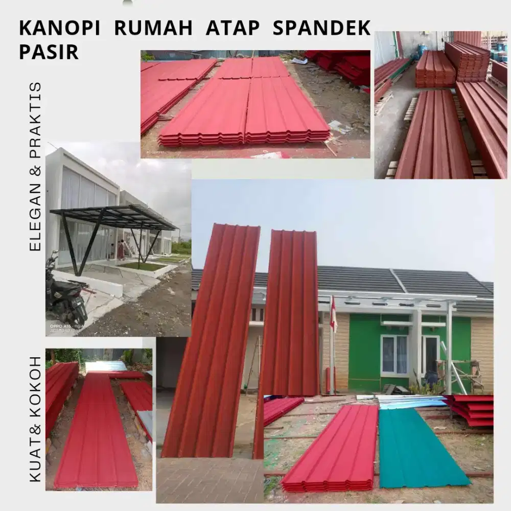 Kanopi Rumah atap spandek Pasiran