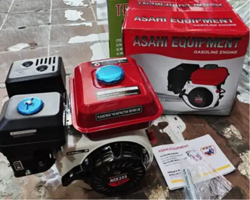 Mesin motor penggerak bensin 4Tak AGX200 ASAHI type GX200 6,5HP