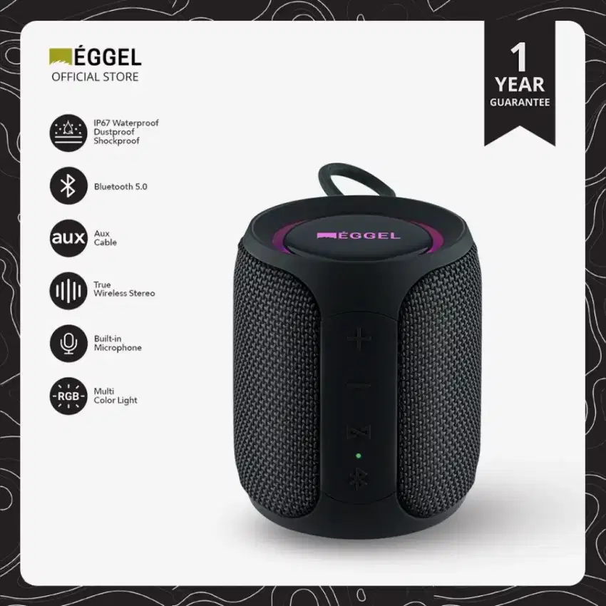 PROMO SPEAKER EGGEL TERA 3 MINI 360 WATERPROOF BLUETOOTH SPEAKER| COD