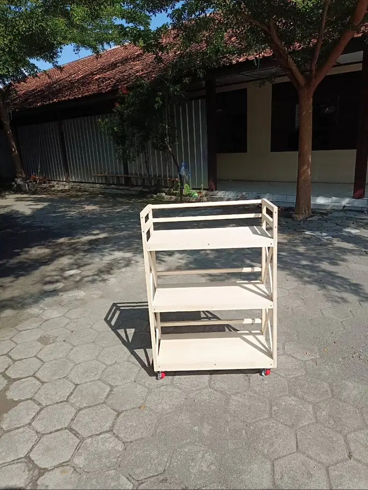 rak kayu serbaguna rak buku rak alquran rak display