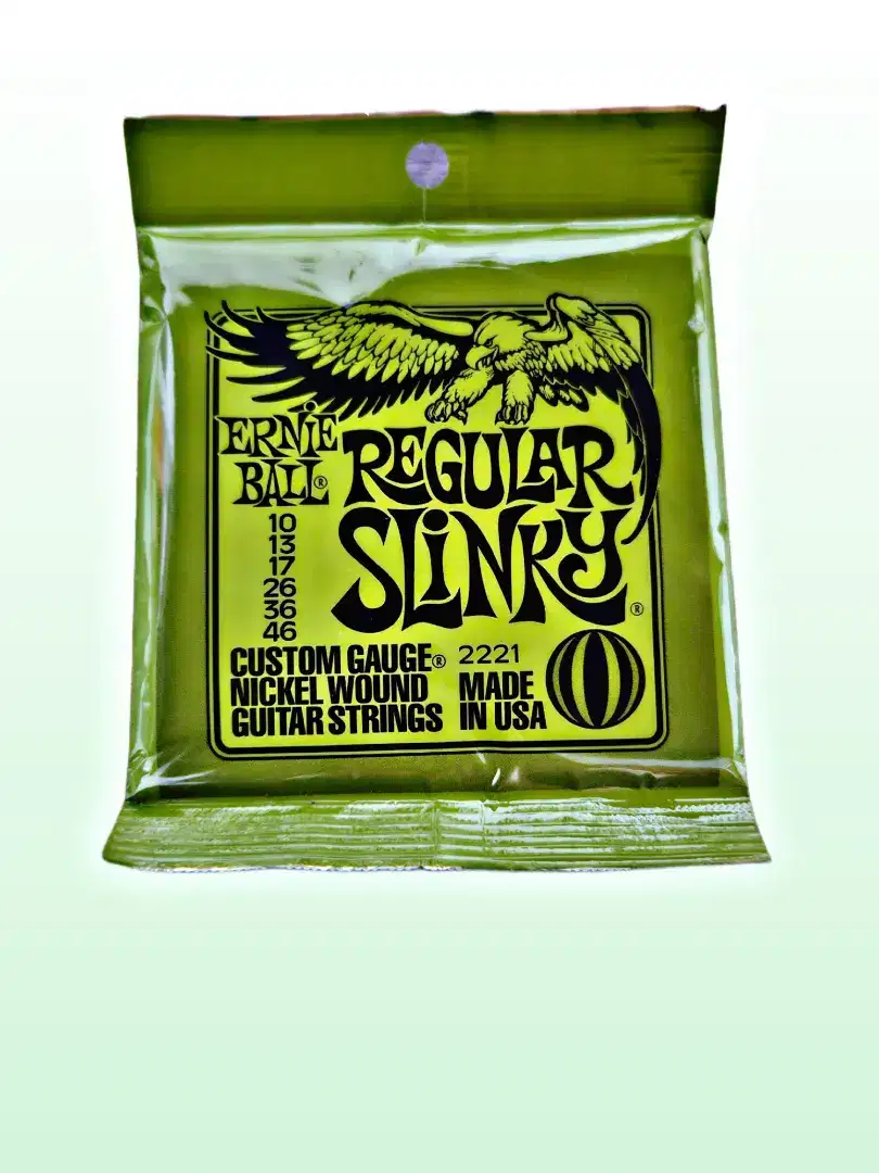 Senar Gitar Elektrik Ernie Ball Packed Ukuran 08, 09, 10, 11