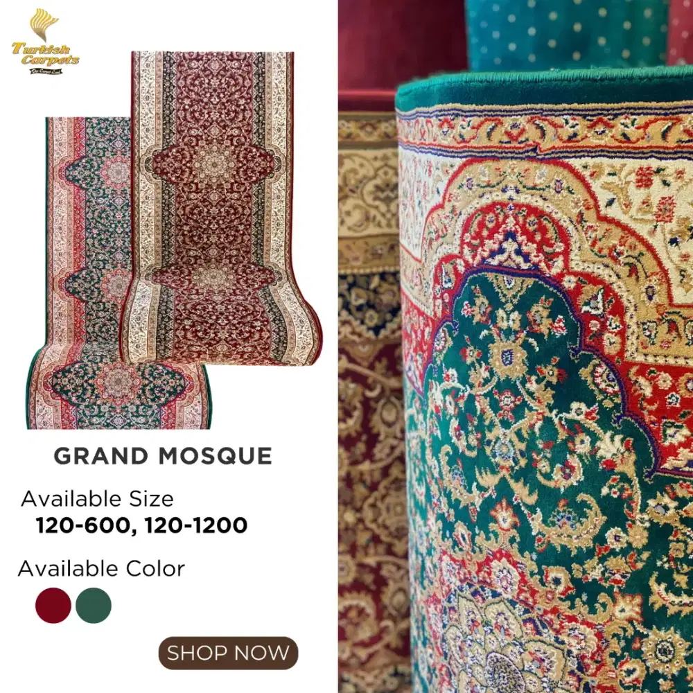 SEJADAH ROLL MASJID TURKI DESIGN KIRGIZ