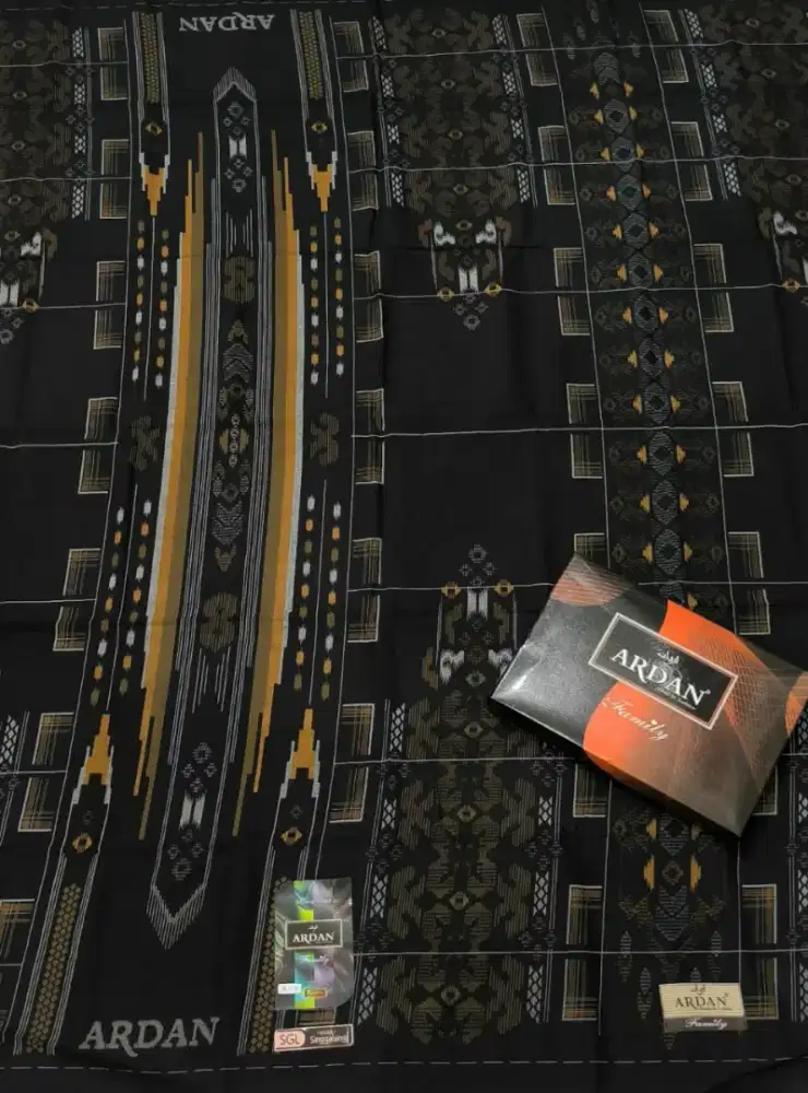 Grosir sarung Ardan Family Black Series edition 1 dus besar isi 10