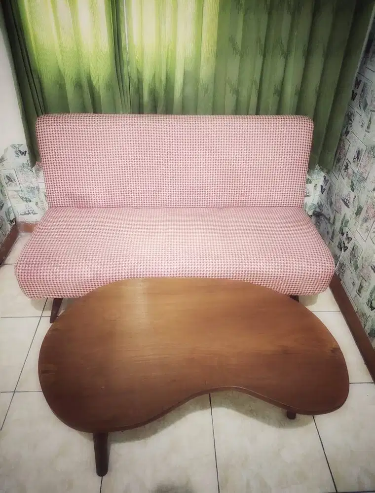 Sofa 3 seater tanpa lengan