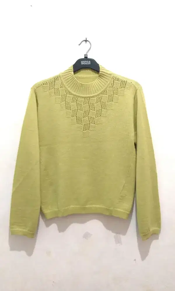 Atasan Rajut Hijau Lime