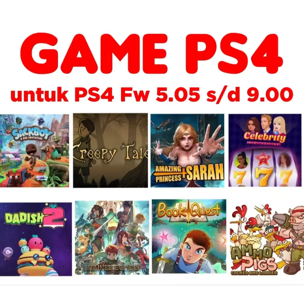 GAME PS4 TERLENGKAP