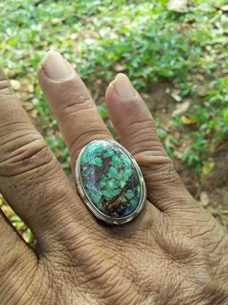 Cincin Batu Akik Pirus Porcelen,Abdul Rozak