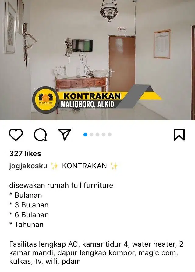 disewakan rumah khas jogja