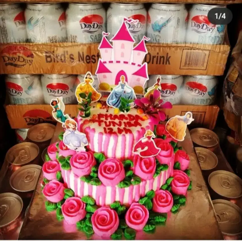 Kue ultah / ulang tahun princess