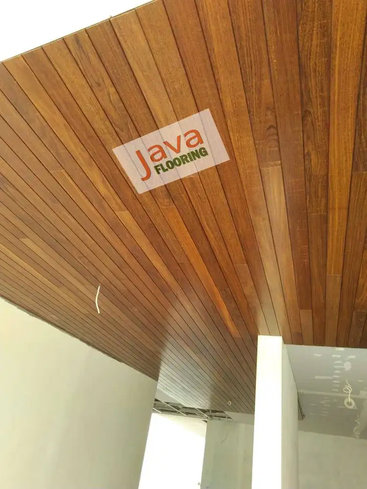 Parquet Lantai Kayu Plafon Lambersering Ceiling