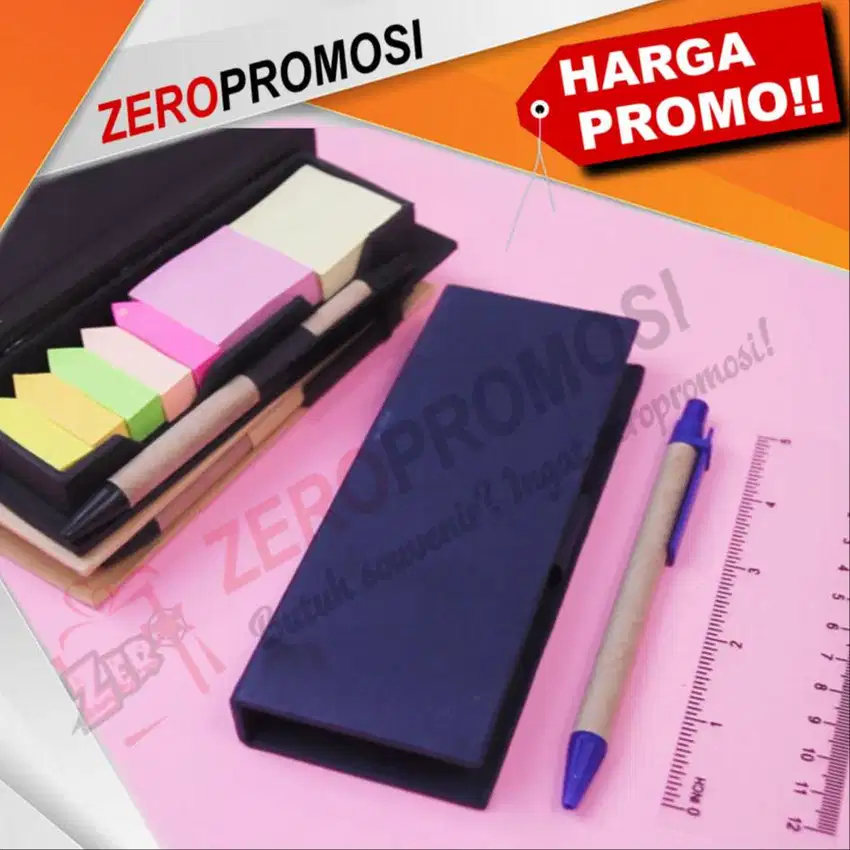 Souvenir Memo Recycle Pen sticky note kode 908