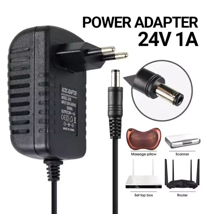 Adaptor Charger Power Supply AC to DC 24V 1A