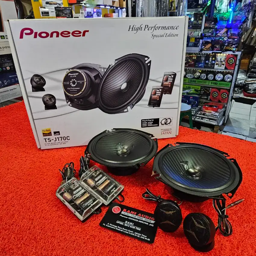 Speaker Pioneer TS-J170C Hi-Res AUDIO Speaker Two Way 6 in