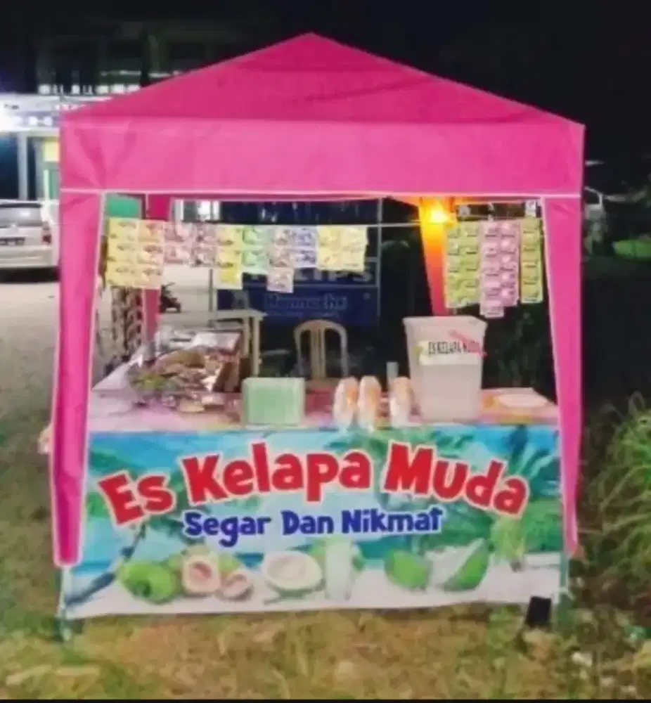 Tenda bazar 1.5*1.5 tinggal pakek