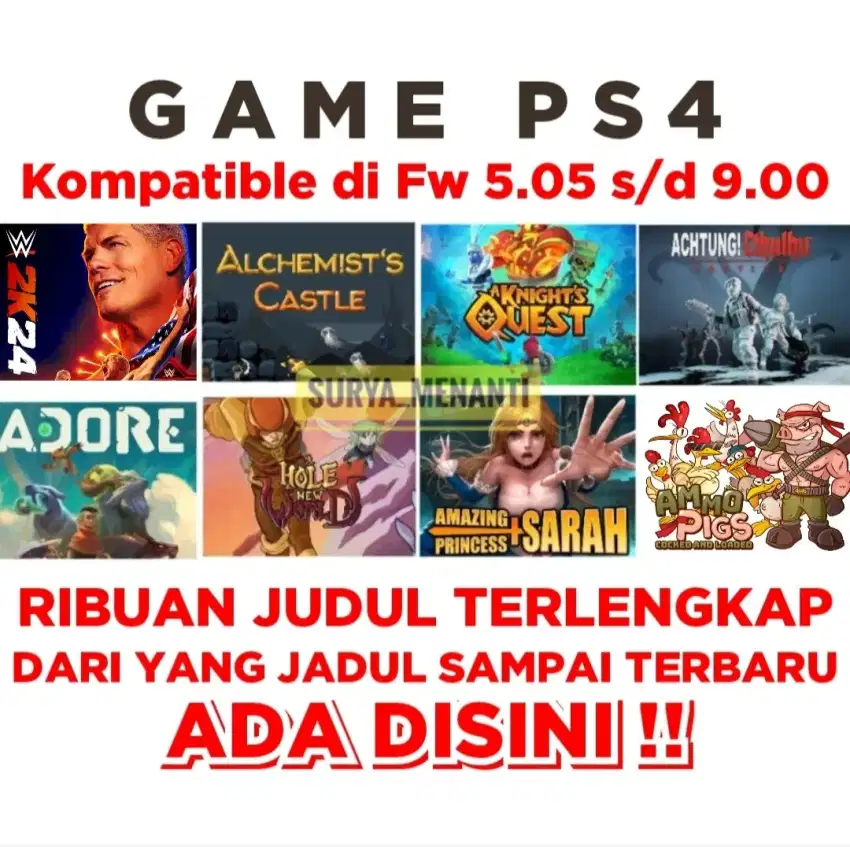 JUAL GAME PS4 TERLENGKAP MURAH