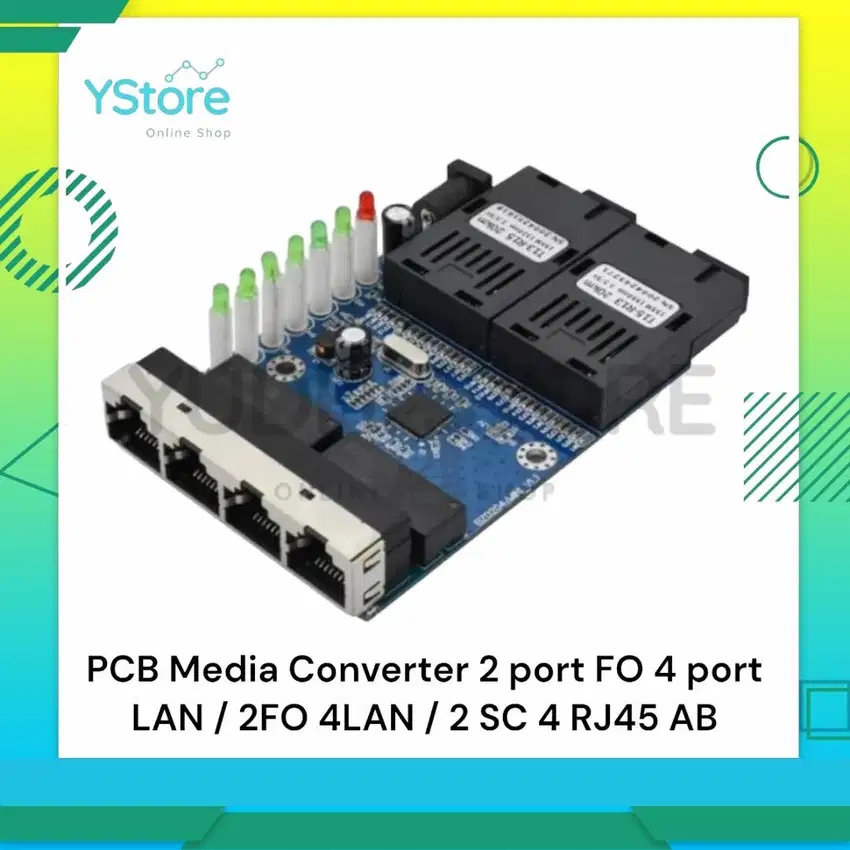 PCB Media Converter 2FO 4LAN / 3FO 2LAN / 3FO 3LAN