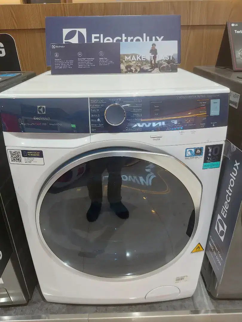 MESIN CUCI WASH & DRY ELECTROLUX EWW1142Q7WB/WH