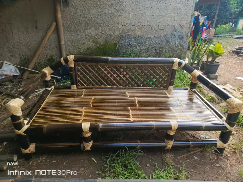 Jual bale bangku senderan dan kursi 1 set cod bayar di tempat