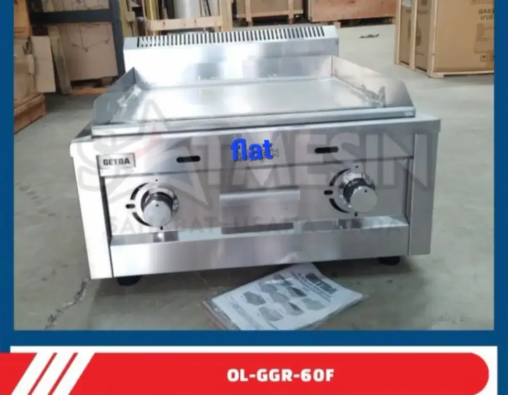 Kompor Gas Pemanggang Panggang Steak Griddle Getra OL GGR 60F