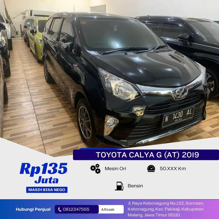 TOYOTA CALYA G 1.2 BENSIN 2019 (MT)