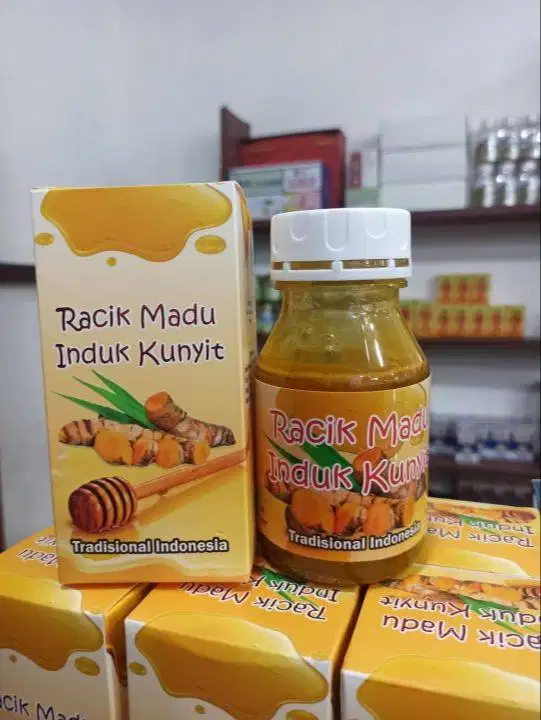 Racik Madu Induk Kunyit Tradisional Mujarab atasi asam lambung ,maag