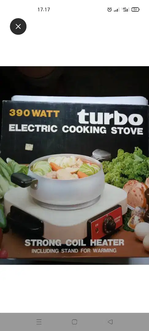 Turbo electric cooking stove, strong coil heater, kompor premium