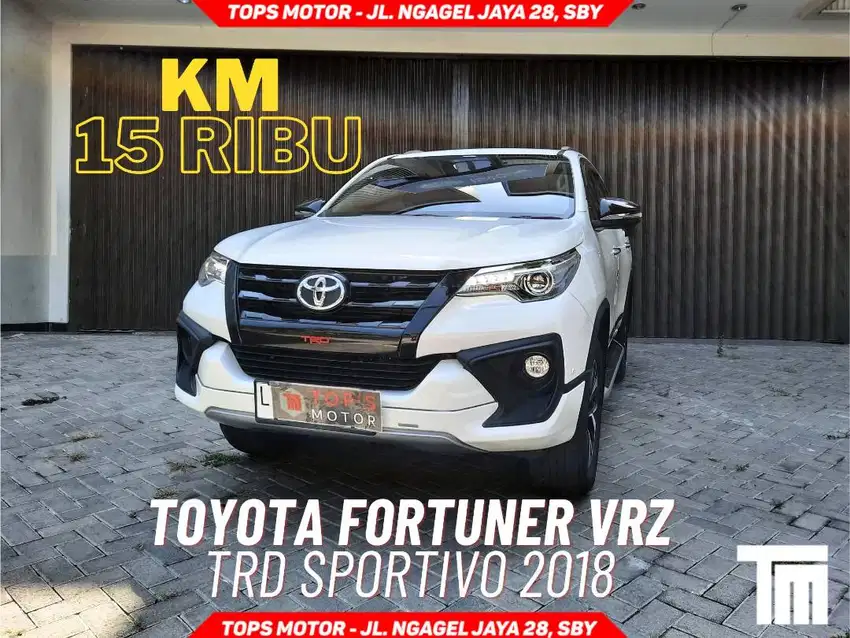 KM15rb! Fortuner vrz trd sportivo 2018 putih diesel solar dsl no 2019