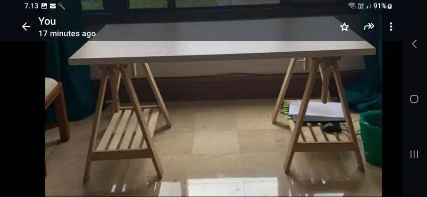 Meja Kerja / Gambar  Ikea Linnmon / Finnvard   (Original)