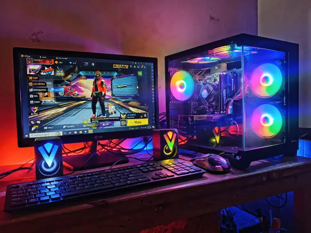 PC Ram 16Gb lengkap siap pakai kantor game editing sekolah cocok bangt