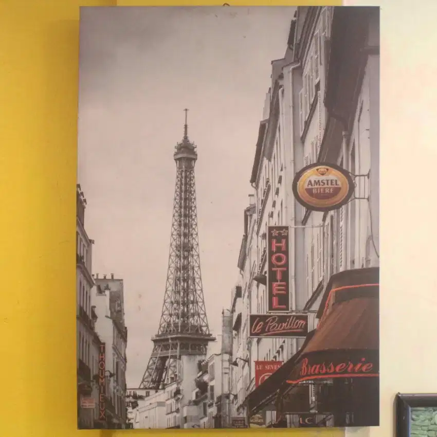 Pajangan Dinding Informa Foto Print Paris Menara Eiffel 50x70 Cm
