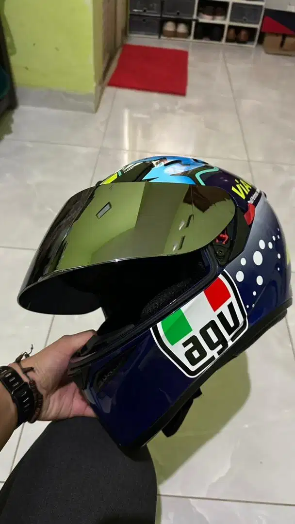 Helm only AGV K3SV Rossi Misano Shark Full Face ORIGINAL