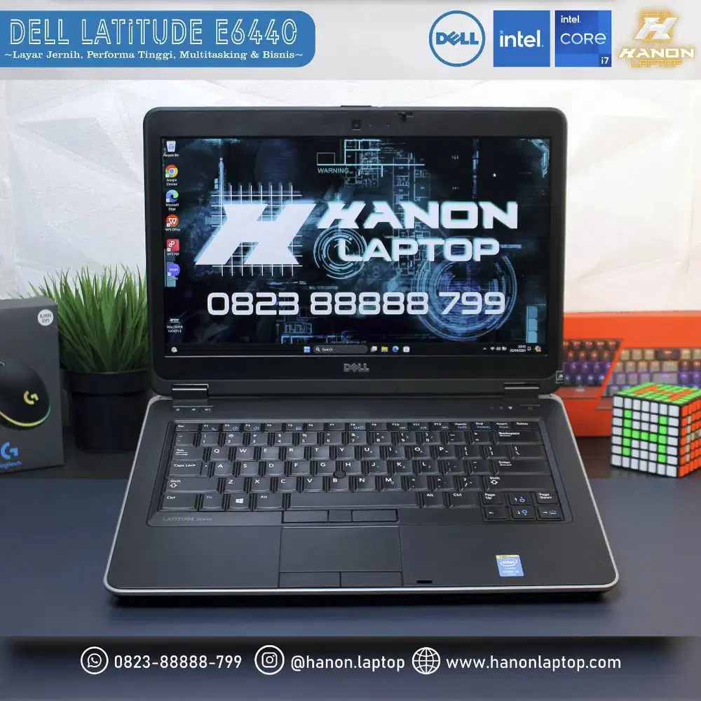 Laptop Dell E6440 Core i5 Ram 8GB SSD 256GB HDD 320GB FullHD Win11 ORI