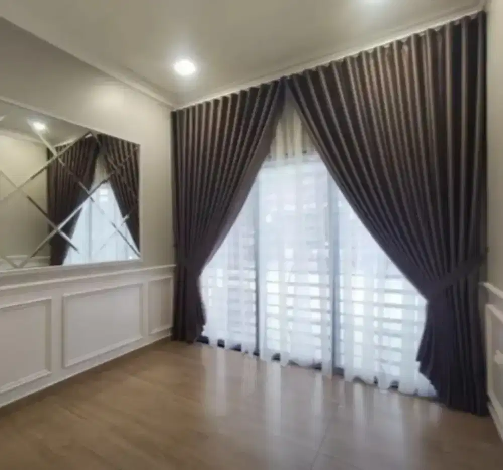 Pasang Gorden jendela Minimalis - Roller Blinds - Wallpaper Dinding