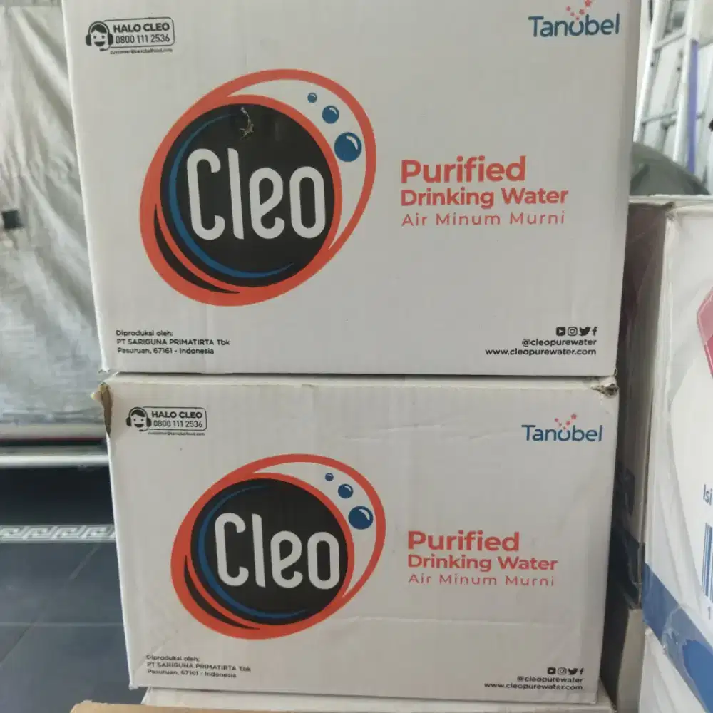 Cleo kemasan gelas murah