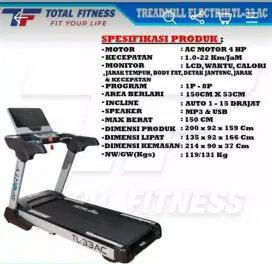 Alat fitnes treadmill elektrik TL 33 AC big