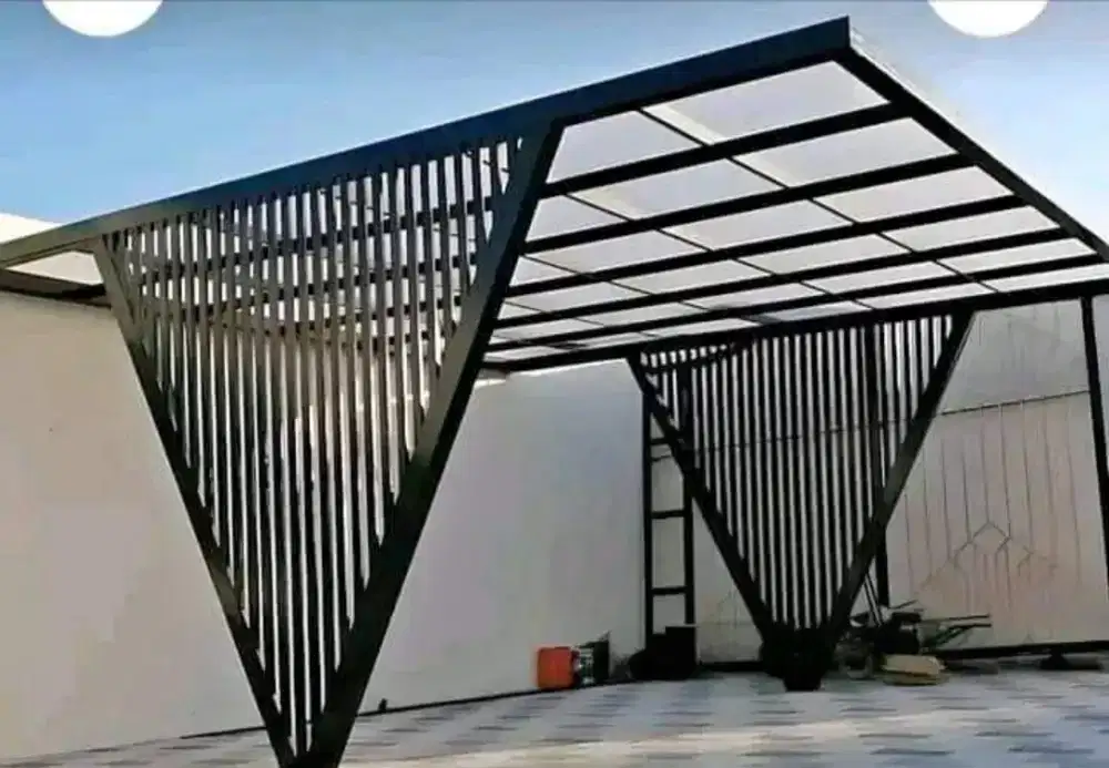 Kanopi kaca bagus kuat rapi