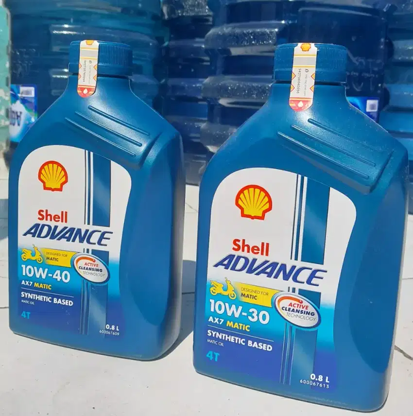 Oli Shell AX7 Motor Matic 10W-30 dan 10W-40 0,8 Liter Asli