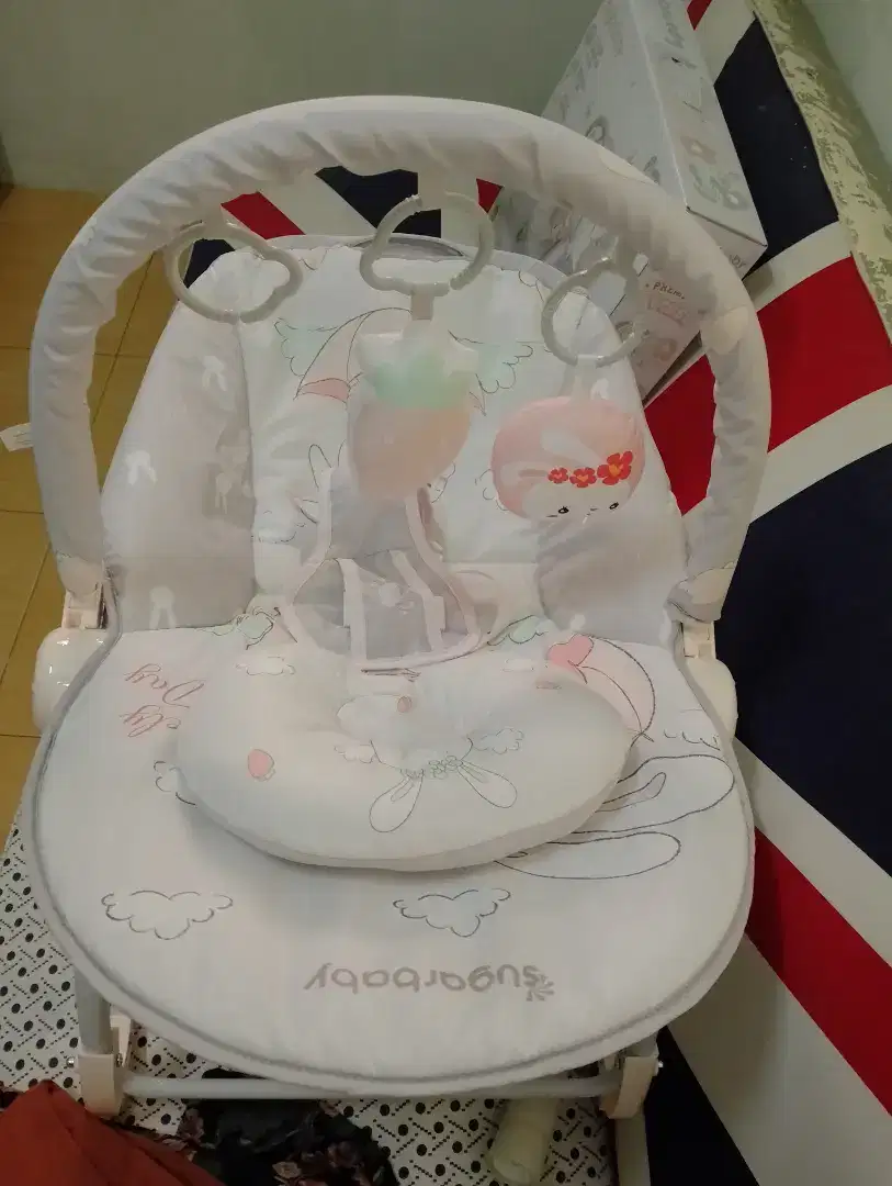 Sugarbaby Rocker Grey Lovely Day Newborn to Toddler