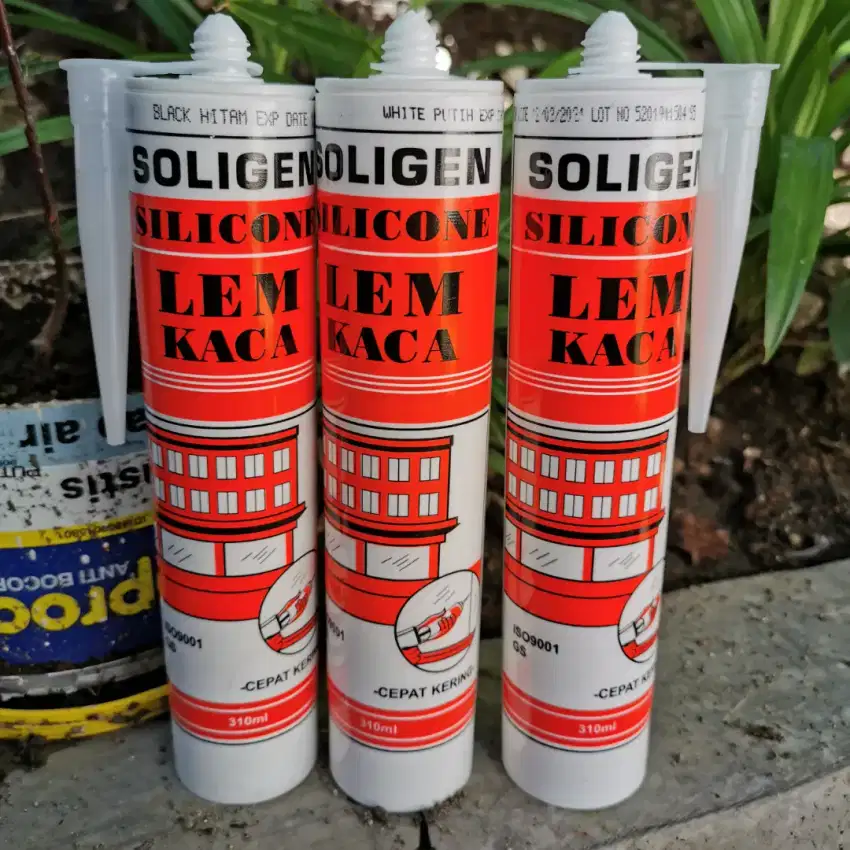 Lem Kaca Tembak Silikon Sealant Soligen