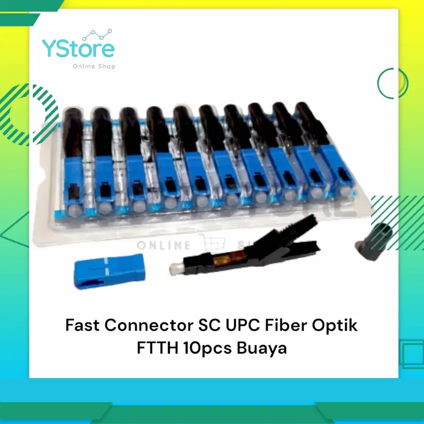 Fast Connector SC UPC Fiber Optik Model Japit Buaya dan Biasa