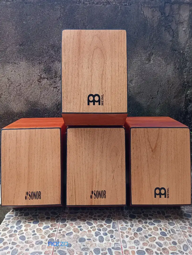 Cajon Akustik Model Trapesium Top Body Mindi Udah Bonus Tas Nya !!!