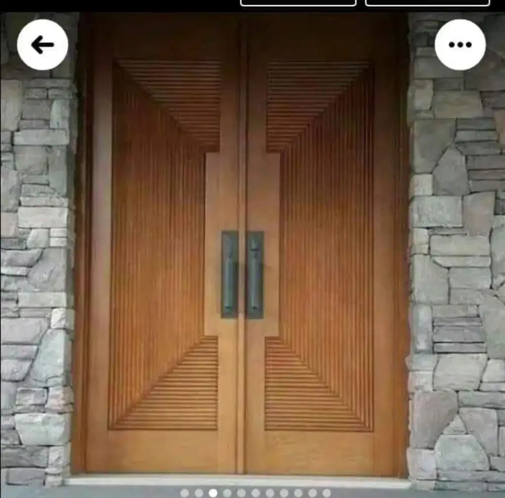 Pintu bahan kau jati