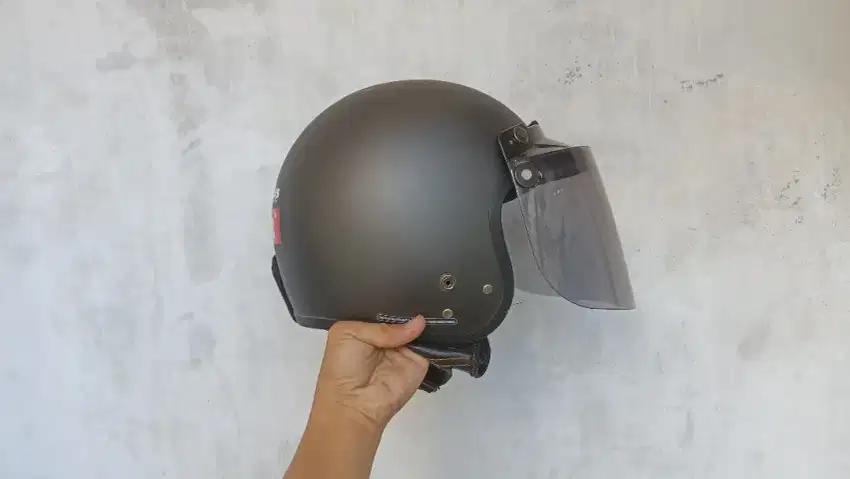 Helm Carkidss Hitam Doff